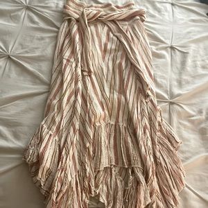 Free People Boho Wrap Skirt Asymmetrical